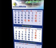 Kalendarz trójdzielny firmy BARWA SYSTEM