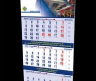 Kalendarz trójdzielny firmy Barwa System