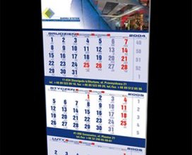 Kalendarz trójdzielny firmy Barwa System