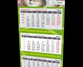Kalendarz trójdzielny firmy BIOFAKTOR