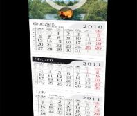 Kalendarz trójdzielny firmy Indyk Mazury