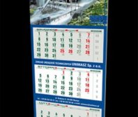 Kalendarz trójdzielny firmy UNIMASZ