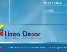 Strona www LINEA DECOR