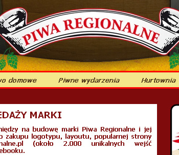 Strona www Piwa regionalne