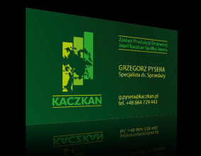 Wizytówki firmy Kaczkan