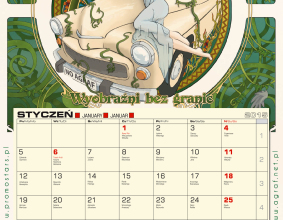 Agrafowy kalendarz na rok 2015