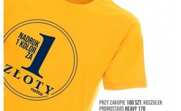 Promocja! Nadruk za 1 zł