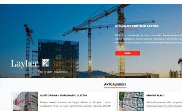 Strona internetowa GN-Knit Rusztowania