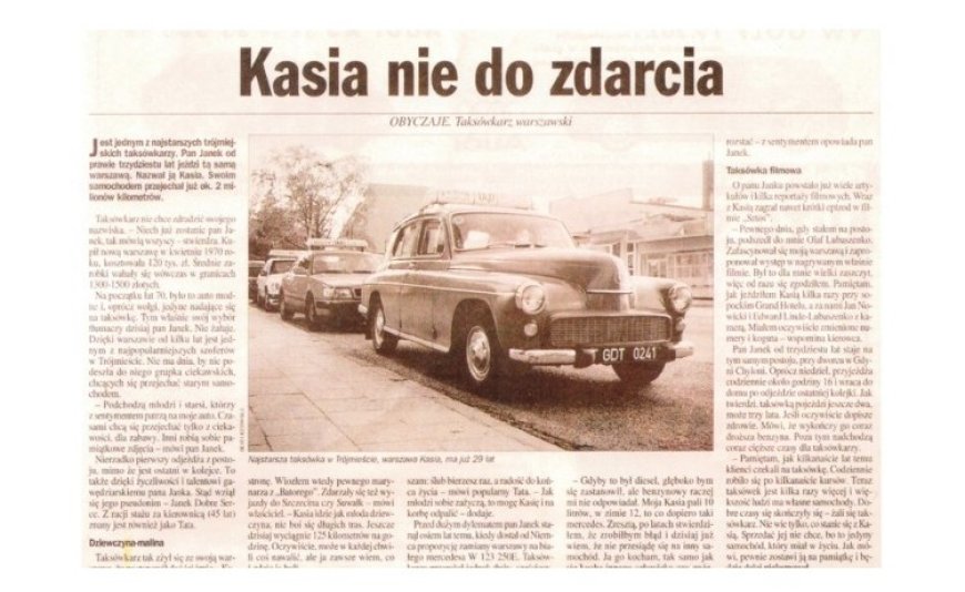 KASIA NIE DO ZDARCIA”- ARTYKUŁ O NASZEJ WARSZAWIE